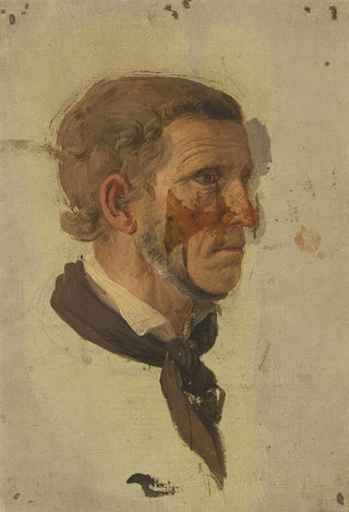 Jakob Becker - Kopfstudie eines Bauern im Profil.webp