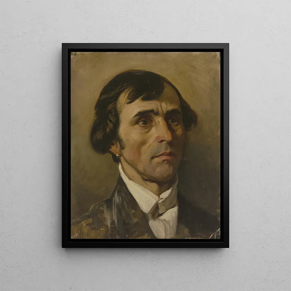 Jakob Becker - Portrait study of a man.webp