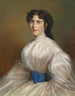 Portrait d'une dame en robe blanche - Jakob Franz Nitschner — näkymä teoksesta
