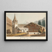 Gsteig lähellä Saanenia - Jakob Samuel Weibel — kehystetty taideteos seinällä