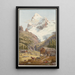 Le Wetterhorn - Jakob Samuel Weibel — kehystetty taideteos seinällä