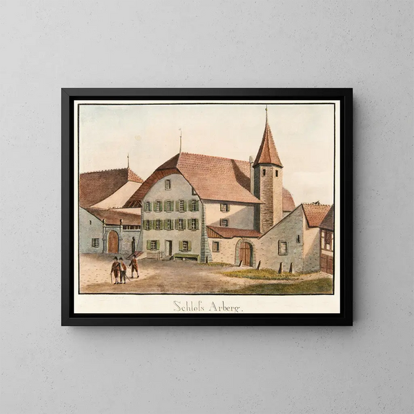 Château d'Arberg - Jakob Samuel Weibel — kehystetty taideteos seinällä