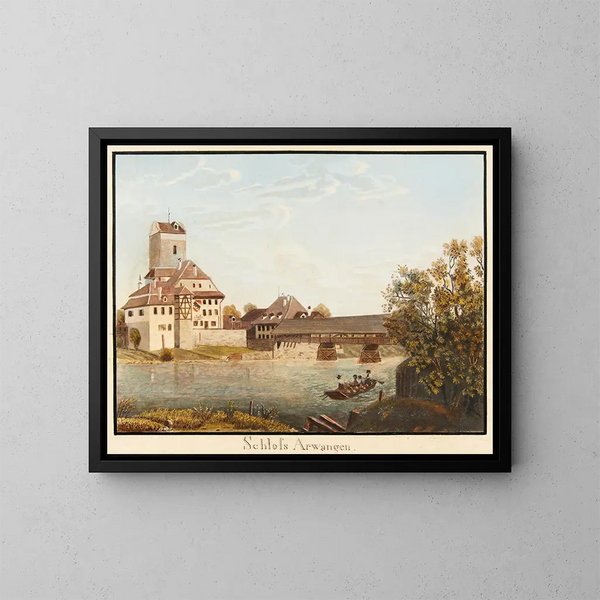 Château d'Arwangen - Jakob Samuel Weibel — kehystetty taideteos seinällä