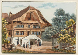 Jakob Samuel Weibel - Vue de Lauberge de Matten canton de Berne.webp
