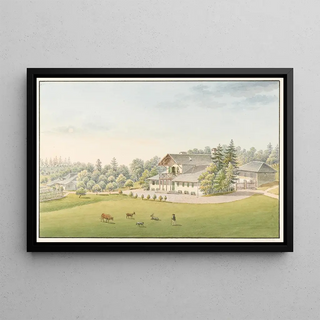 Jakob Samuel Weibel - Vue du nouveau Chlet de Vernand.webp