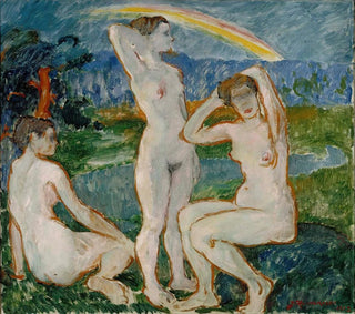Esquisse de femmes se baignant - Jalmari Ruokokoski — näkymä teoksesta