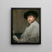 Arrangement en gris Portrait du peintre - James Abbott McNeill Whistler — kehystetty taideteos seinällä