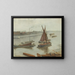 Harmaa ja hopea, vanha Battersea Reach - James Abbott McNeill Whistler — kehystetty taideteos seinällä