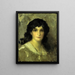 Tête de jeune femme - James Abbott McNeill Whistler — kehystetty taideteos seinällä