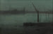 Sininen ja hopea yötaivas, Battersea Reach - James Abbott McNeill Whistler — näkymä teoksesta