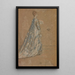 Sininen mekko - James Abbott McNeill Whistler — kehystetty taideteos seinällä