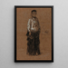 Ermine mantel - James Abbott McNeill Whistler — kehystetty taideteos seinällä