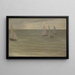 Trouville-maalaus, harmaa ja vihreä, hopean meri - James Abbott McNeill Whistler — kehystetty taideteos seinällä