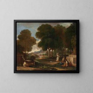 James Barry - Landscape with a Man Washing his Feet at a Fountain.webp