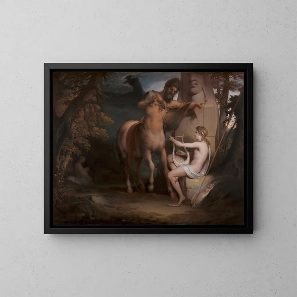 L'Éducation d'Achille - James Barry — kehystetty taideteos seinällä