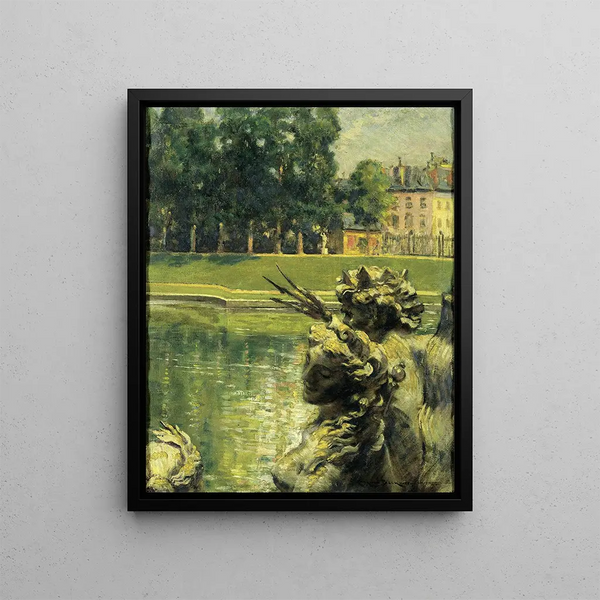 Jardin de la Fontaine à Nîmes France - James Carroll Beckwith — kehystetty taideteos seinällä