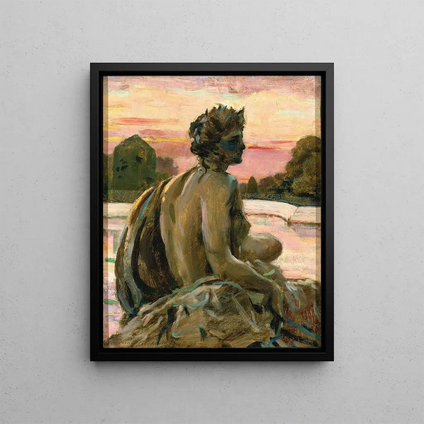 yksi Parterre d'Eau - James Carroll Beckwith -kuvasta — kehystetty taideteos seinällä