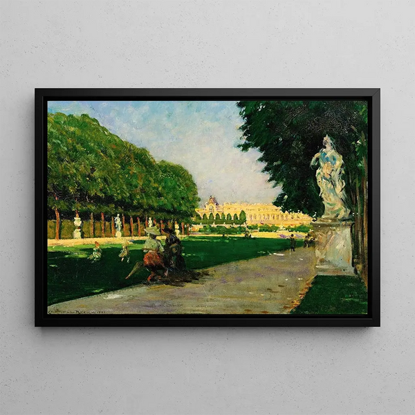 Le Tapis Vert, Versailles - James Carroll Beckwith — kehystetty taideteos seinällä