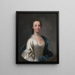 Portrait d'une dame - James Cranke — kehystetty taideteos seinällä