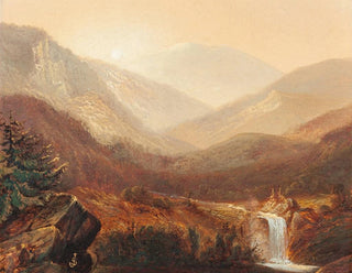 James David Smillie - Waterfall and Distant Hills.webp
