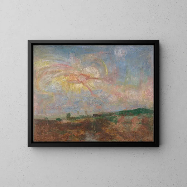 Adam ja Ève paratiisista karkotettu - James Ensor — kehystetty taideteos seinällä