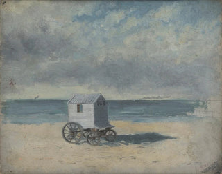 Cabane de bain sur la plage - James Ensor — näkymä teoksesta