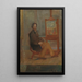 Ensor maalaustelineellään - James Ensor — kehystetty taideteos seinällä