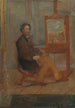 Ensor maalaustelineellään - James Ensor — näkymä teoksesta