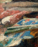 Sinisistä ja roosista kankaista - James Ensor — näkymä teoksesta