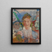 Vanhaherra naama maskeilla - James Ensor — kehystetty taideteos seinällä