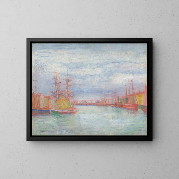 Port d'Ostende - James Ensor — kehystetty taideteos seinällä