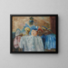 Pierrot et les squelettes - James Ensor — kehystetty taideteos seinällä