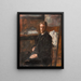 Portrait de Willy Finch - James Ensor — kehystetty taideteos seinällä