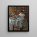 Le mangeur d'huîtres - James Ensor — kehystetty taideteos seinällä