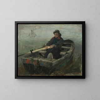 Le rameur - James Ensor — kehystetty taideteos seinällä