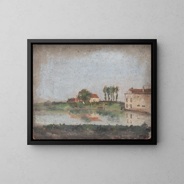 Tivoli-kahvilan puutarha Ostendessä - James Ensor — kehystetty taideteos seinällä
