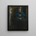 Nainen sinisellä huivilla - James Ensor — kehystetty taideteos seinällä