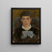 Nainen kääntyneellä nenällä - James Ensor — kehystetty taideteos seinällä