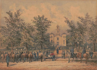 James Fuller Queen - Sketches with Co B 8th Reg Pa Ma under the officers of the Southwark Gaurd breakfasting the regulars.webp