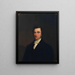 H Portrait of a gentleman - James H. Edgar — kehystetty taideteos seinällä