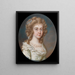 Portrait d'une dame - James Scouler — kehystetty taideteos seinällä