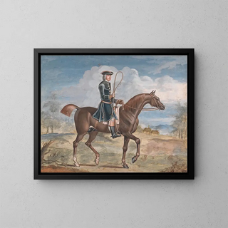 Monsieur Woodward à cheval - James Seymour — kehystetty taideteos seinällä