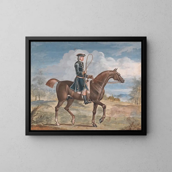 Monsieur Woodward à cheval - James Seymour — kehystetty taideteos seinällä