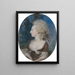 Portrait de Mme Fitzherbert, épouse de George IV - James Sharples — kehystetty taideteos seinällä