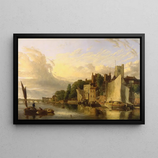 James Stark - Lambeth from the River looking towards Westminster Bridge.webp