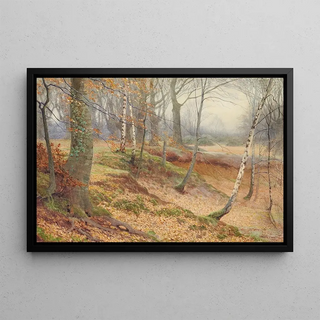 James Thomas Watts - Silver Birch and Beech Wood in Autumn.webp