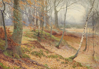 James Thomas Watts - Silver Birch and Beech Wood in Autumn.webp