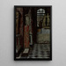 Vue d'une salle d'antiquités grecques, romaines et étrusques Salle no 9 au Louvre - James Tissot — kehystetty taideteos seinällä