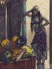 Jézabel neuvoo Achab - James Tissot — näkymä teoksesta