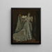Dame et femme de chambre - James Tissot — kehystetty taideteos seinällä
